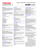 Toshiba P750 (PSAY1C-010001) Datasheet