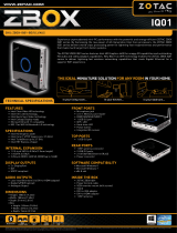 Zotac ZBOX-IQ01-PLUS-U Datasheet