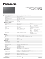 Panasonic TH-47LF60U Datasheet