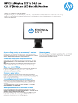HP EliteDisplay E221c User manual
