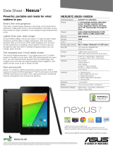 Asus NEXUS7C ASUS-1A002A Datasheet