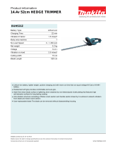 Makita BUH521Z Datasheet