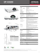 Hitachi CP-CX250 Datasheet
