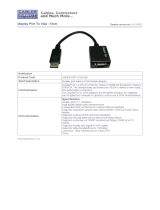 Cables Direct HDHDPORT-VGACAB Datasheet