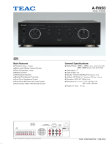 TEAC A-R650 Datasheet