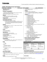 Toshiba L855-S5156 Datasheet