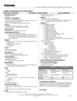 Toshiba L855-S5171 Datasheet