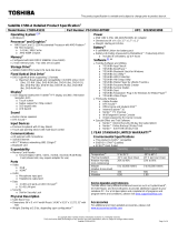 Toshiba PSCHWU-00T00F Datasheet