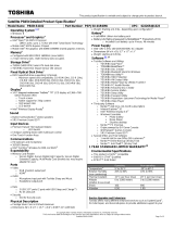 Toshiba P845T-S4102 Datasheet