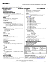 Toshiba L855D-S5117 Datasheet