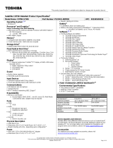 Toshiba C875D-S7345 Datasheet