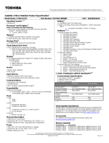 Toshiba PSCENU-00P00D User manual