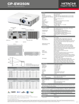Hitachi CP-EW250N Datasheet