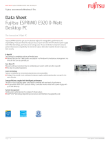 Fujitsu E920 0-Watt Datasheet