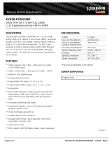 Kingston Technology KVR16LR11D4/16KF Datasheet