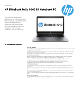 HP 1040 G1 Datasheet