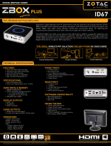 Zotac ZBOXNANO-ID67-PLUS-BE Datasheet