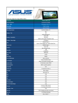 Asus TF700T-MSR1-CPG Datasheet