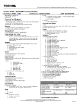 Toshiba PQQ30U-01000E Datasheet