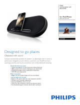 Philips docking speaker with Bluetooth® DS7530 Datasheet