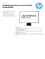 HP EliteDisplay E241i Datasheet