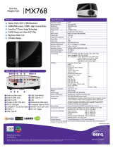 BenQ MX768 Datasheet