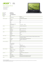 Acer NX.MGRET.015 Datasheet