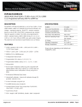 Kingston Technology KVR16LR11S8K4/16 Datasheet