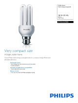 Philips Stick energy saving bulb 8710163229607 Datasheet
