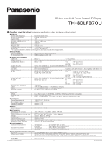 Panasonic TH-80LFB70U Datasheet