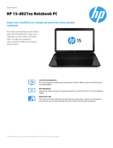 HP 15-r003se Datasheet