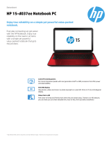 HP 15-r003se Datasheet