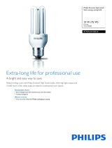 Philips Stick energy saving bulb 8710163158310 Datasheet
