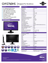 BenQ GW2760HS Datasheet