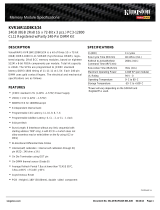 Kingston Technology KVR16R11D8K3/24 Datasheet