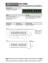 Dataram DRF1600U/8GB Datasheet