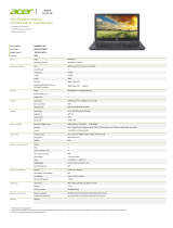 Acer E5-551G-X729 Datasheet