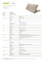 Acer NX.M9VET.002 Datasheet