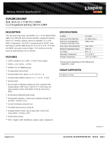 Kingston Technology KVR18R13S4/8KF Datasheet