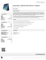 Kensington Comercio Plus™ Soft Folio Case for iPad Air™ — Slate Grey Datasheet