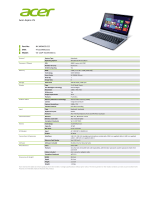 Acer V5- 122P- 42154G50nss Datasheet