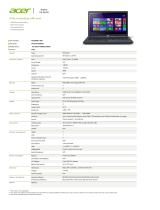 Acer NX.MK9ET.007 Datasheet
