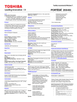 Toshiba Z830 (PT225C-002001) Datasheet