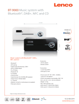 Lenco BT-9000W Datasheet