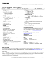 Toshiba PDA0MU-001005 Datasheet