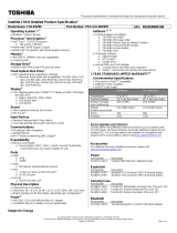Toshiba PSCLGU-00V00U Datasheet