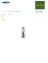 Massive Pedestal/post 15033/45/10 Datasheet