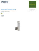 Massive Suspension light 73664/02/43 Datasheet