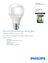 Philips Globe energy saving bulb 872790026016810 Datasheet