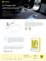 Kanex Lightning Car Charger Datasheet